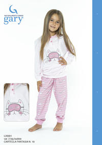 GIRL'S PAJAMA M/L L20001 Tellini S.r.l. Wholesale Clothing